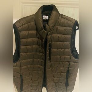 Green puffer vest